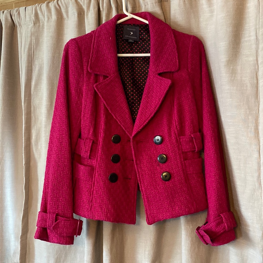 Pink Forever Twenty One Peacoat